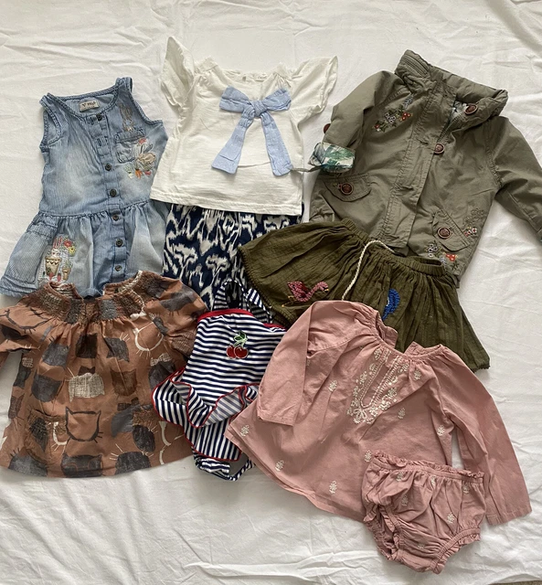 baby girls clothes 9-12 months bundle spring summer next m & s