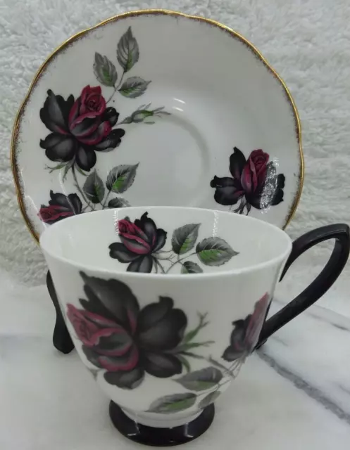 Vintage Royal Albert Bone China Rose Masquerade England 1 Tea Cup And Saucer Set