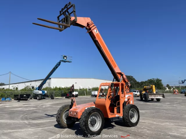 2014 Skytrak 6042 42' 6,000 lbs Telescopic Reach Forklift Telehandler 6k bidadoo