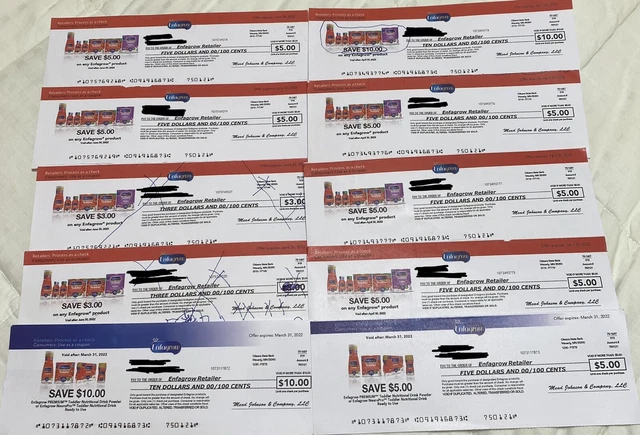 Enfamil Enfagrow Coupon Checks (expired) Worth $56 Of Savings!!!