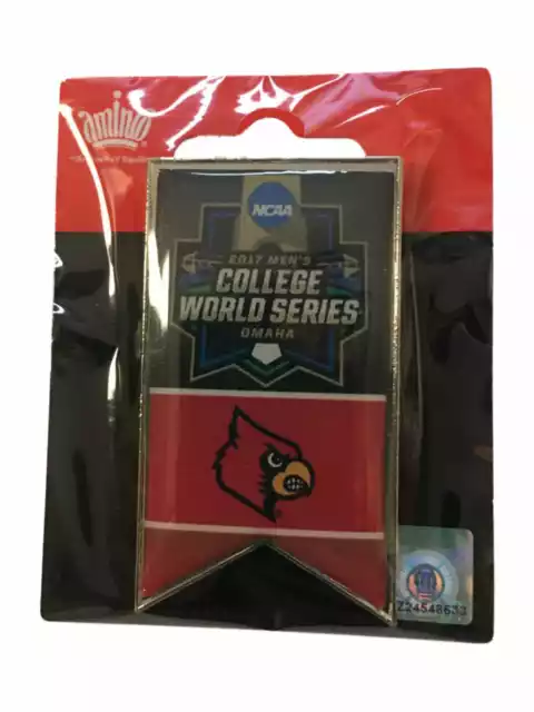 Louisville Cardinals 2017 Men's CWS College World Series Banner Lapel Pin