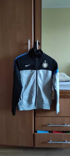 Nike Inter Milan FC football soccer track top jacket boys size S 8-10y