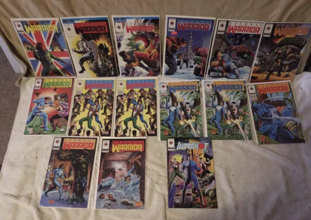 Eternal Warrior Valiant Lot of 15 comics in NM condition, #1-18 yearbook 1