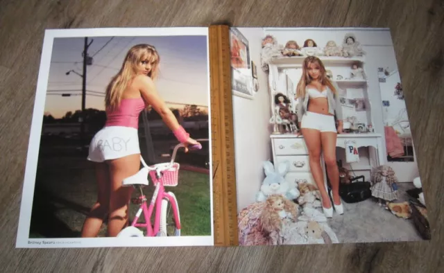 HOT ROLLING STONE Britney Spears original TWO pages PHOTO