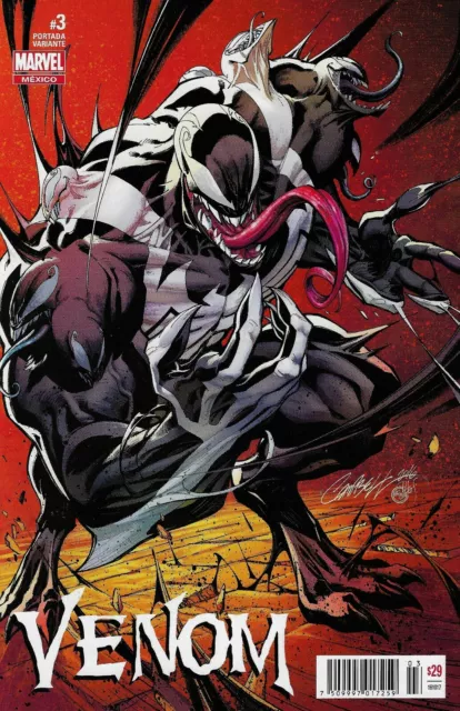 MARVEL Mexico VENOM #3 J. Scott Campbell Variant