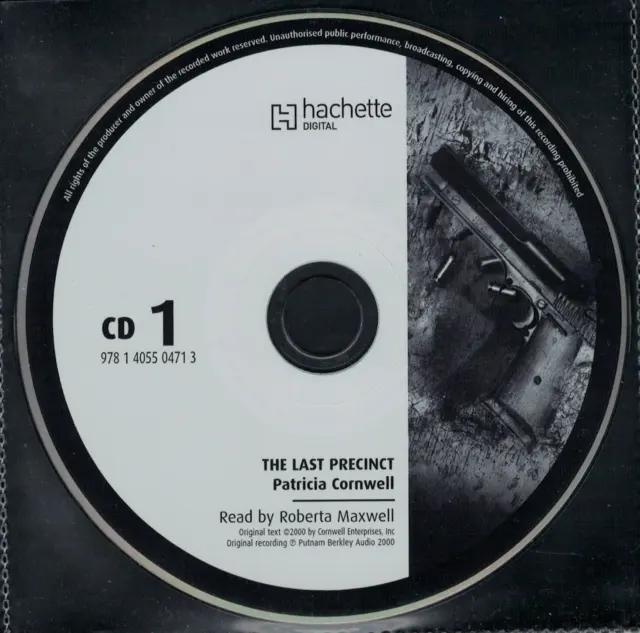 The Last Precinct - Patricia Cornwell Audio Book Disc 1 CD Replacement Spare