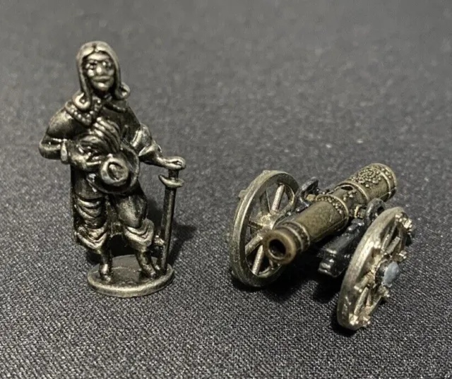 Westair Civil War Cavalier Pewter Figurine and Cannon