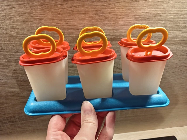 TUPPERWARE SUCETTES A glacer 2 X 6 glace a l'eau esquimaux complet