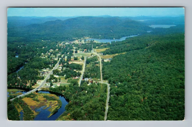 Old Forge NY- New York, Aerial Scenic View Area, Vintage Postcard