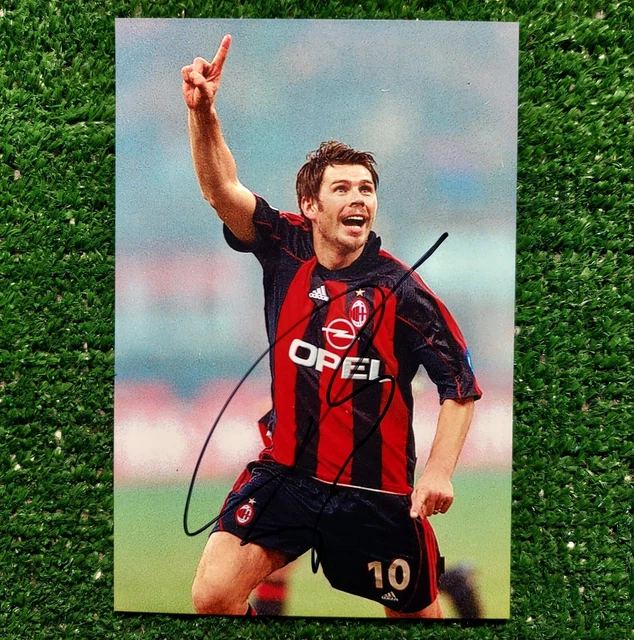 Photo Dédicacée Roberto Mancini - Asta Di Beneficenza - Football Signé - Objet De Collection