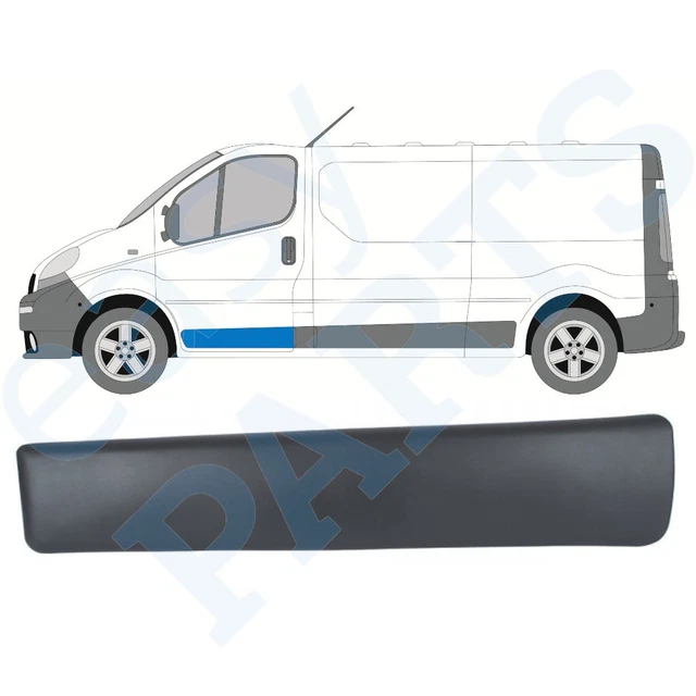 Panneau Moulure Porte Avant Gauche - Compatible Trafic II, Vivaro A, Primastar 2001-2013 - OE 8200036088