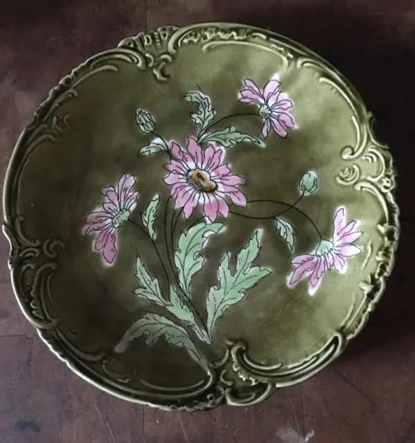 Ludwig Wessel Imperial-Bonn Germany Astra 9 1/4 ” Majolica Charger Plate Signed