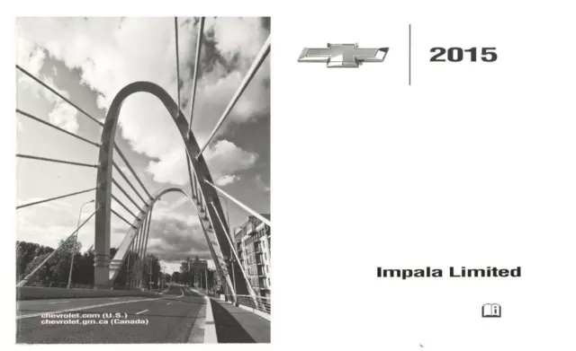 2015 Chevrolet Impala Limited Owners Manual User Guide Reference Operator Book