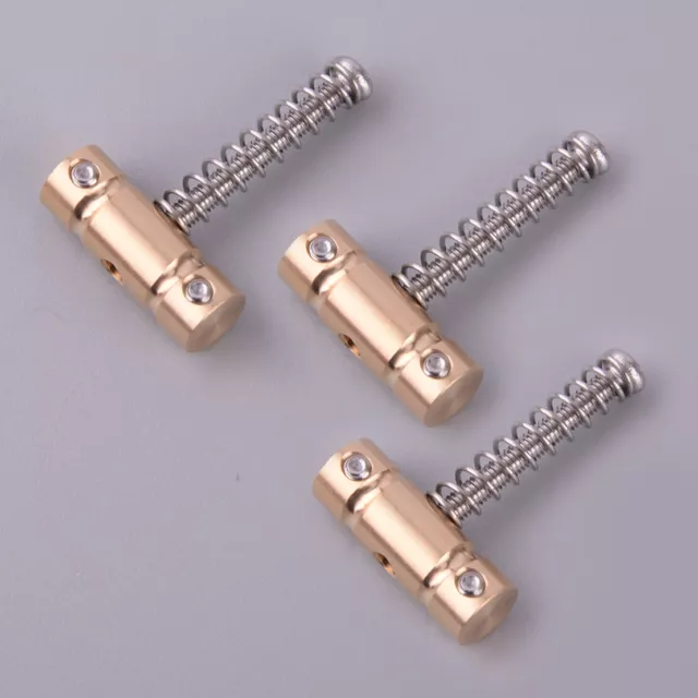 3pcs Brass Compensated Telecaster Saddles for Tele Guitar Bridge Vintage top