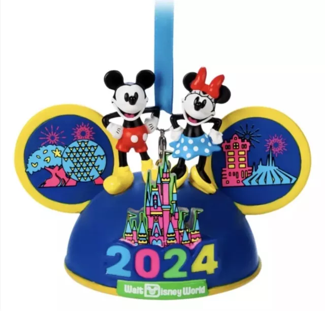 DISNEY WORLD 2024 Mickey Minnie Park Icons LightUp Ear Hat Holiday