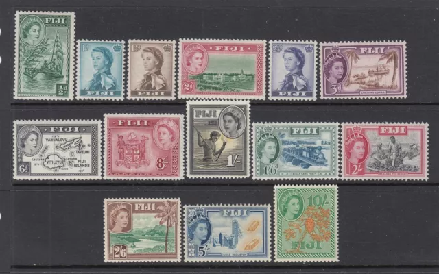 Fiji #147-161Elizabeth Issue (Mint Lightly Hinged) cv$59.00