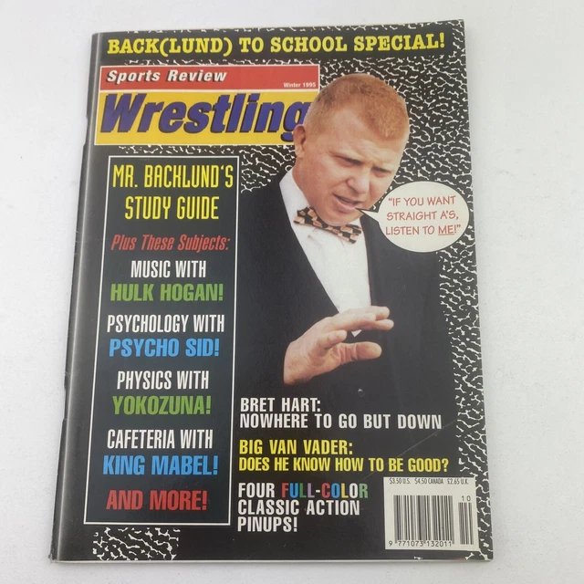 SPORTS REVIEW WRESTLING Magazine Winter 1995 WWE WWF PicClick