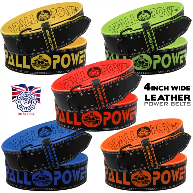 Weight Lifting Power Leather Lever Belt Gym Training Bodybuilding Belt 5 Colors