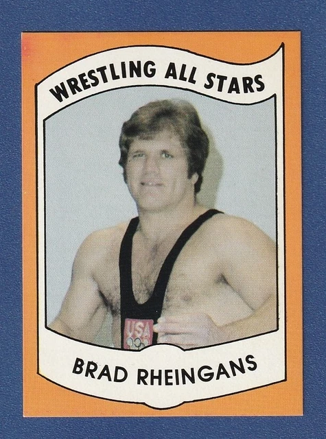 BRAD RHEINGANS 1982 PWE RC Wrestling All Stars Series B #9 Rookie Near Mint*