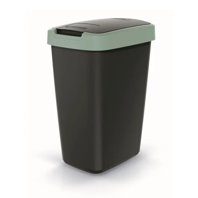 Abfallbehälter Abfalleimer Mülleimer   12l mit Deckel  COMPACTA Q Hellgrün