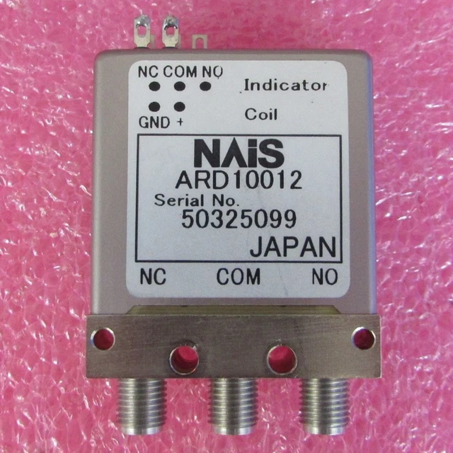 One Used SMA RF SPDT Coaxial Switch For Panasonic NAIS ARD10012 DC-18GHz 12V
