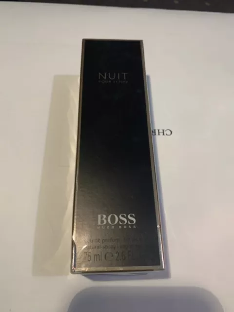 Hugo boss Nuit 75ml, Eau De Parfum, Neuf Sous Blister, Rare Et Vintage.