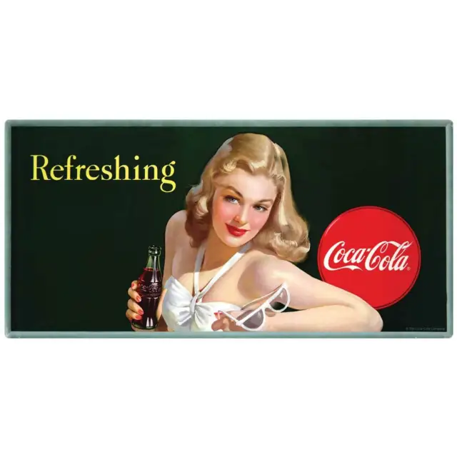 Coca-Cola Girl With Sunglasses Refreshing Wall Sticker Wall Art Decal 14 x 7
