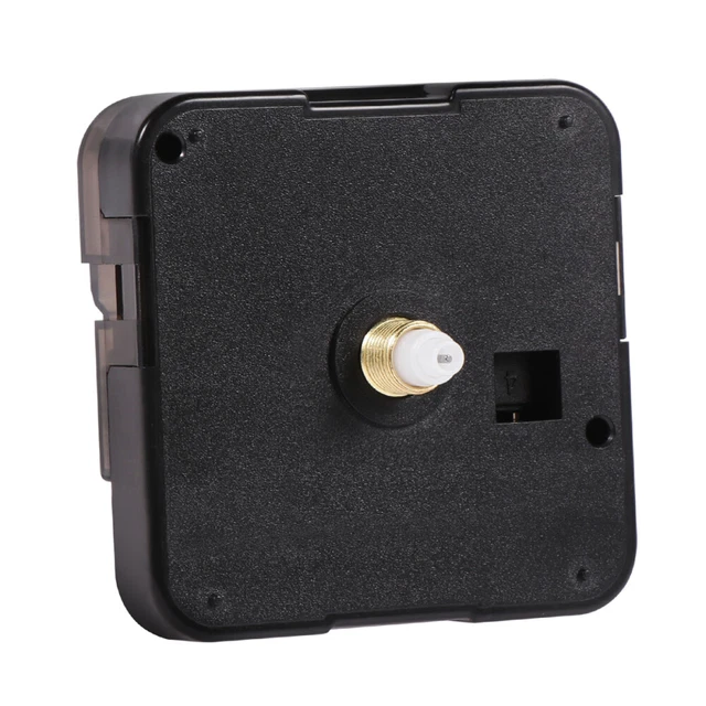 DEEWISH – Mécanisme d'Horloge Quartz Silencieux à Piles, Remplacement pour Horloges Murales, mecanisme horloge murale, Kit de Réparation Idéal pour DIY et Décoration, Aiguilles Noires A