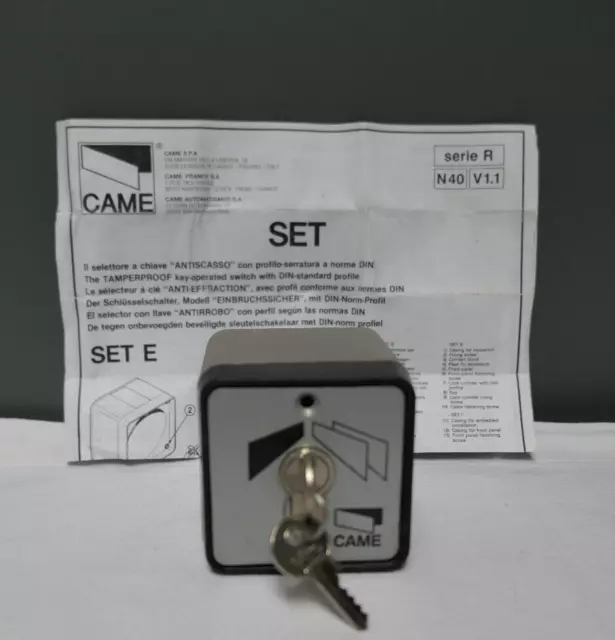 selecteur a clé externe CAME 109SET-E1