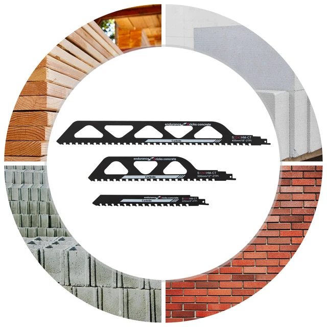 Reciprocating Saw Blade-Demolition Masonry Hard Alloy Tungsten Carbide Saw Blade