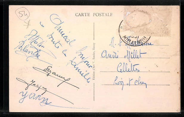 CPA Pont-Saint-Vincent, Rue Nationale et Avenue Jean-Jaures 2