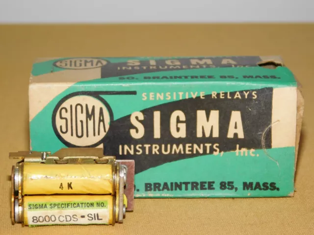 VINTAGE SIGMA INSTRUMENTS 8000 CDS SIL  RELAY with BOX  NOS UNUSED