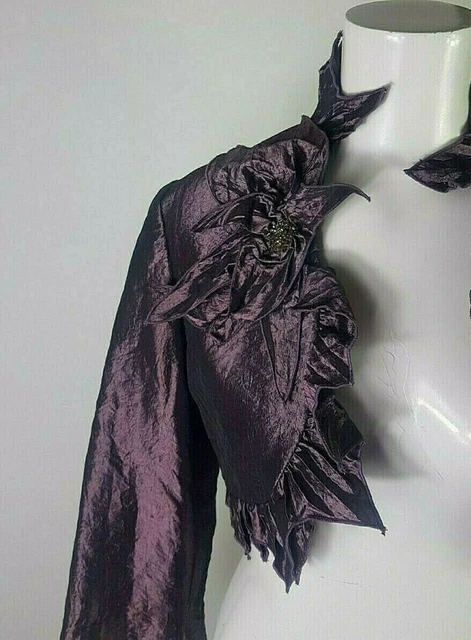 Linea Raffaelli Piegheso Lucido Donna Bolero Uk 14 Euro 40 Party Artigiano