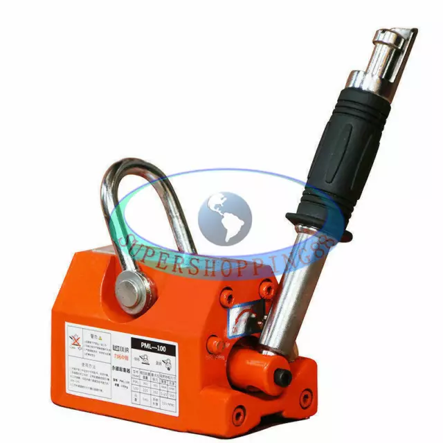 1 x magnete permanente sollevatore magnetico gru resistente magnete sollevamento sollevamento