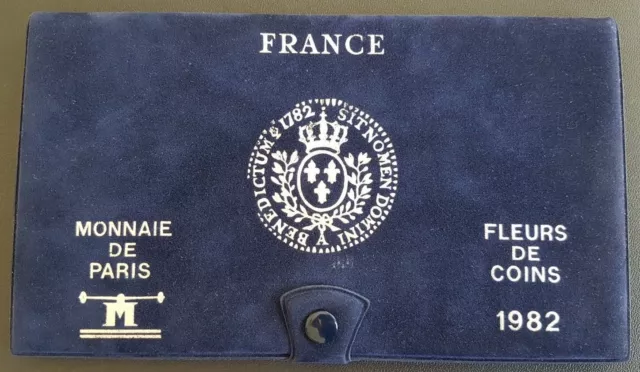 France - Francia - French Coins - Coffret Monnaie De Paris - Fdc 1982.