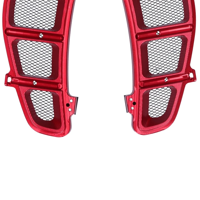 Copertura lunetta griglia protezione radiatore moto sinistra destra rosso adatto per