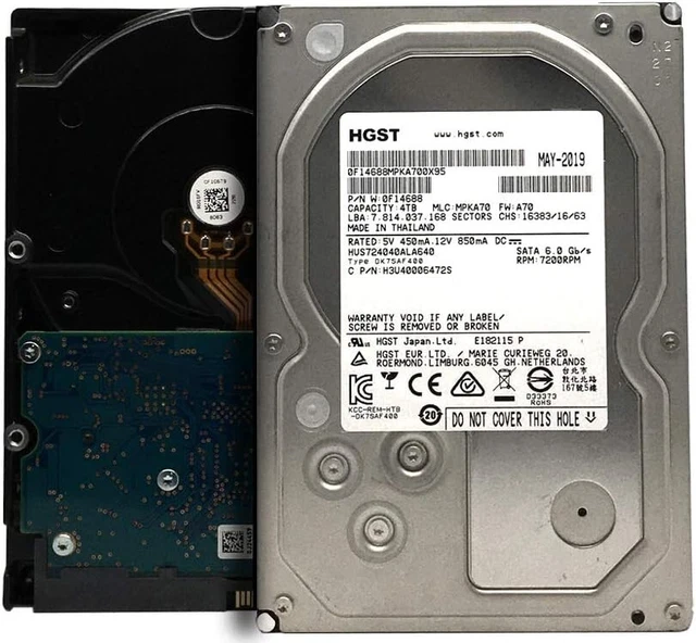 HGST 4TB Hard Drive HGST Hitachi 4TB 7200RPM SATA Hard Drive – 3.5
