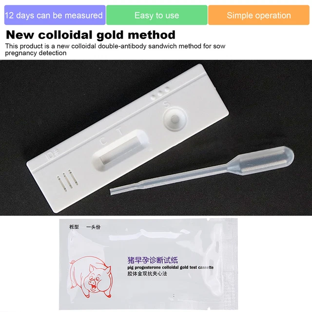 10Pcs Pig Pregnancy Test Strip Early Pregnant Detection Testing Tool Livesto Chu