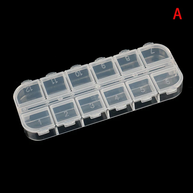 Contenitore scatola di plastica supporto vite custodia pratico scomparto gioielli organizer