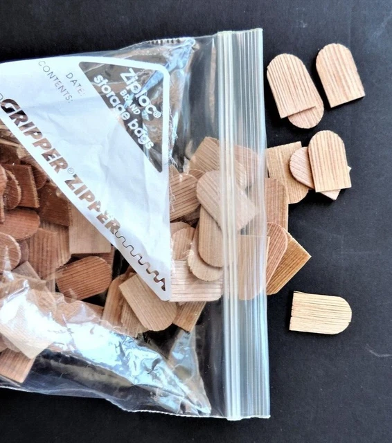 "Split Cedar" Dollhouse Shingles (220+) Unused / Rounded Edge