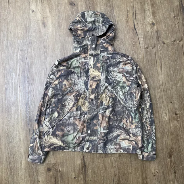 Cabelas Sz L Real Tree Camo Dry Plus Jacket Hunting Insulated Water Proof Hooded