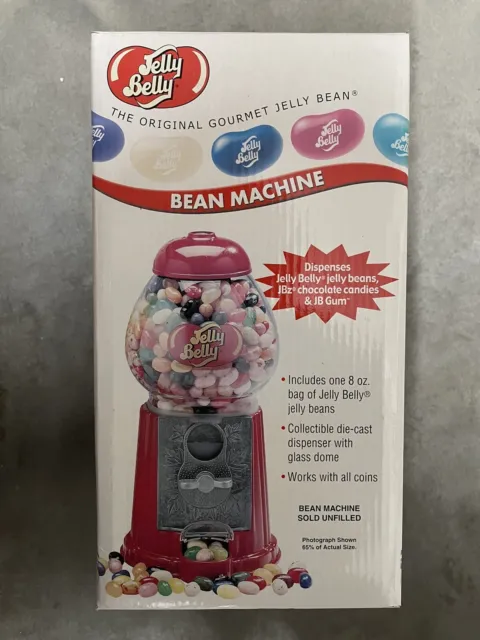 Jelly Belly Mini Bean Machine Jelly Bean Dispenser Glass Globe With 8oz Bag