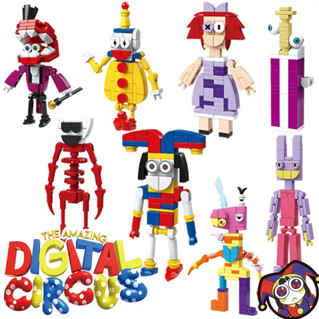 8 PCS The Amazing Digital Circus Building Blocks Set Model Brick Toys Kid GiftUK