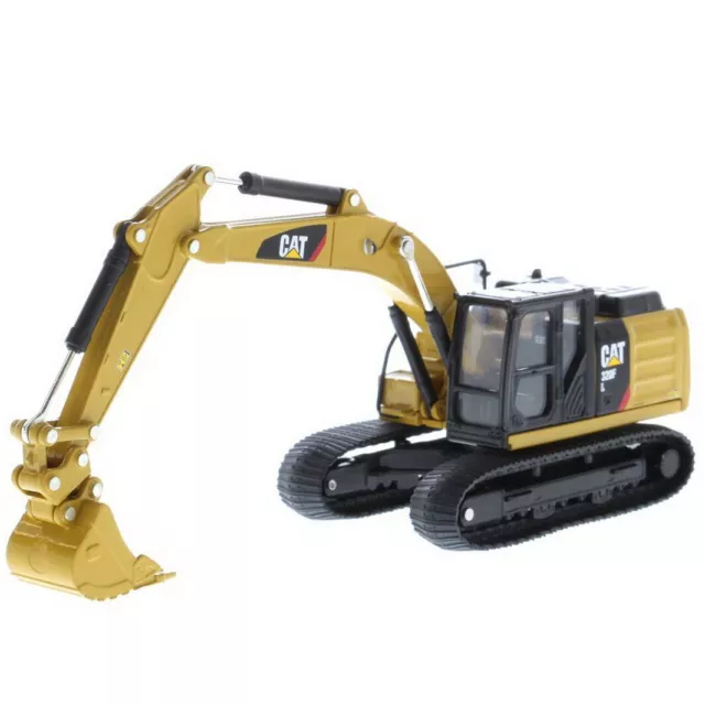 DM 1/64 Cat 320F Hydraulic Excavator with 5 Work Tools Diecast Model 85636