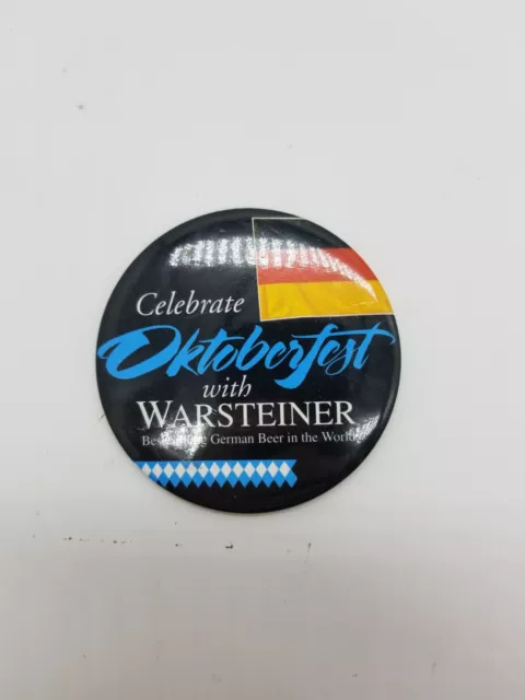 Celebrate Oktoberfest with Warsteiner Beer Best selling in World Pin Button