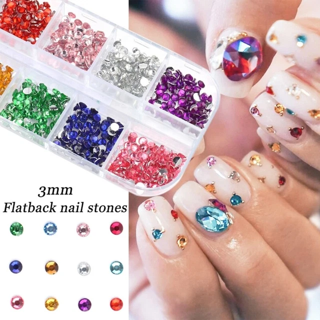 Nail Rhinestones Gems Nail Art Rhinestones Crafts Crystal Jewels Stones