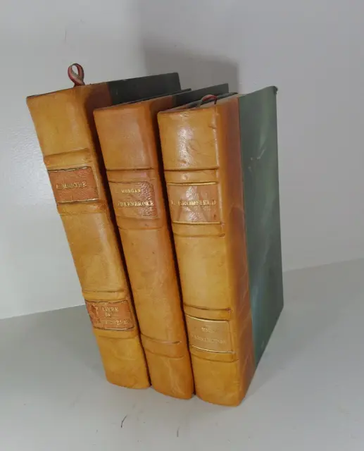 LOT de 3 VOL- LOUIS BROMFIELD +  CHARLES MORGAN +  AXEL MUNTHE-Relié-LITTÉRATURE