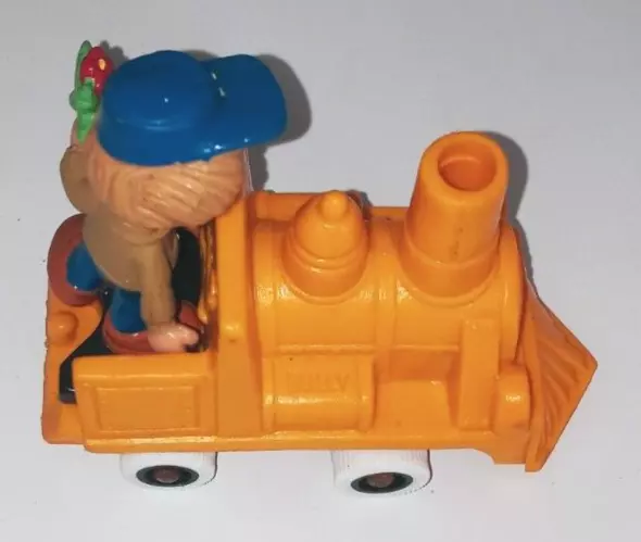 Bullyland Comicfigur Gummifigur Sandmännchen Vintage Lokomotive