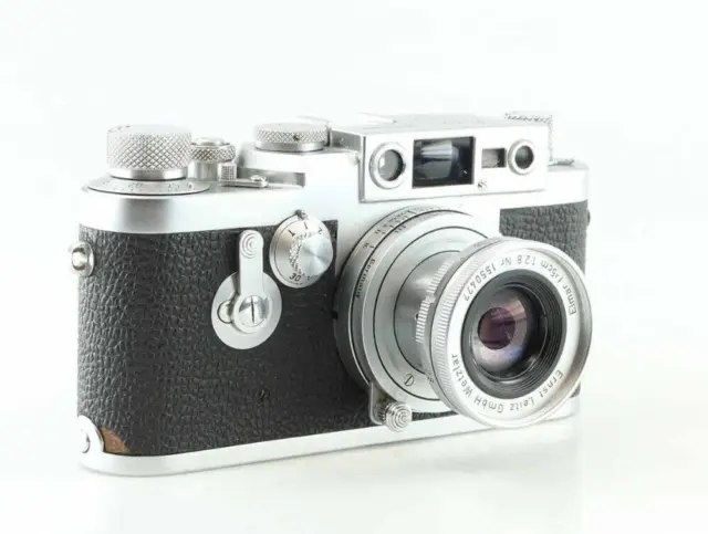 Leica  III G Kamera Camera mit Elmar 50 2.8 Objektiv Lens Leitz 92776