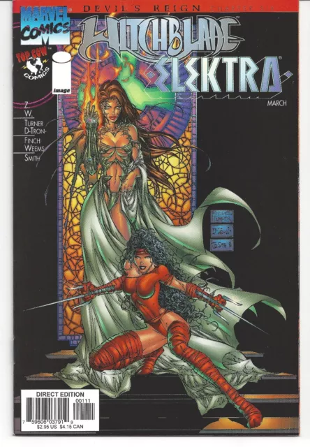 Devil's Reign 6 Silver Surfer Witchblade  Elektra Joe Benitez Cover